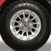 10" 12-Spoke J-Series All-Terrain Silver Alloy Wheels